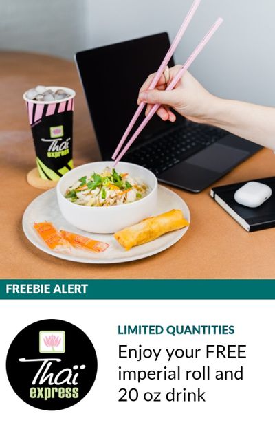Fido Black Friday Freebie for Current Customers: Free Imperial Roll & Drink from Thai Express