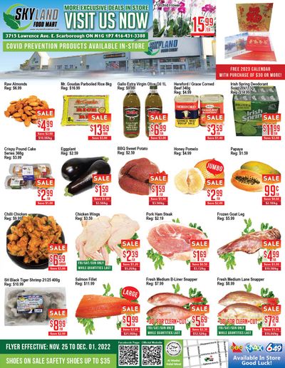Skyland Food Mart Flyer November 25 to December 1