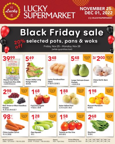 Lucky Supermarket (Edmonton) Flyer November 25 to December 1