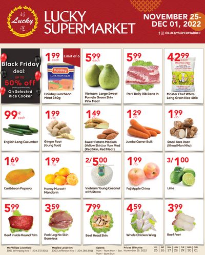 Lucky Supermarket (Winnipeg) Flyer November 25 to December 1