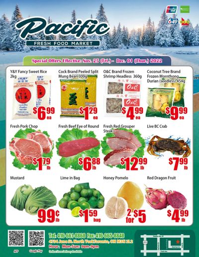 Pacific Fresh Food Market (North York) Flyer November 25 to December 1