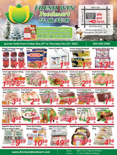 Fresh Win Foodmart Flyer November 25 to December 1
