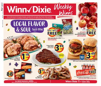 Winn Dixie Weekly Ad & Flyer April 22 to 28