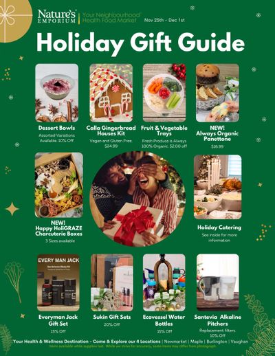 Nature's Emporium Holiday Gift Guide November 25 to December 1