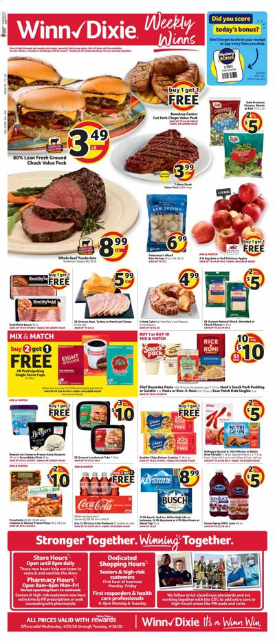 Winn Dixie Weekly Ad & Flyer April 22 to 28