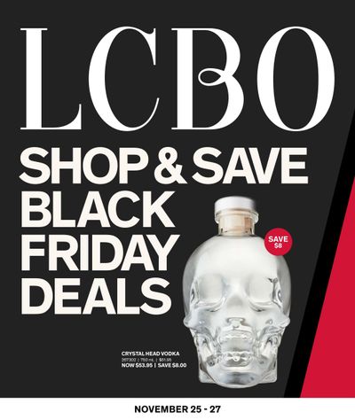 LCBO Black Friday Deals Flyer November 25 to 27, 2022