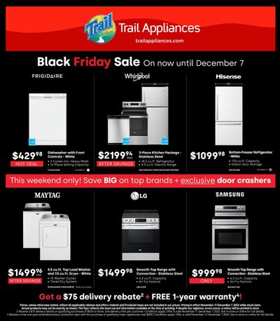 Trail Appliances (BC) Black Friday Flyer November 25 to 28