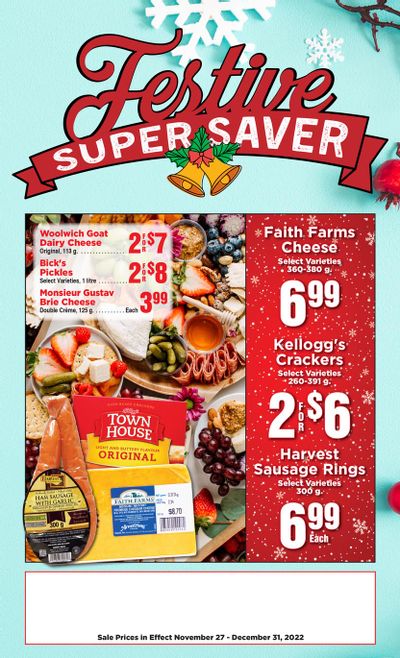 AG Foods Festive Super Saver Flyer November 27 to December 31