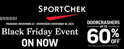 Sport Chek Canada Black Friday Sale Deals 2022: Save Up to 60% OFF Doorcrashers + Get $30 Promotional Card
