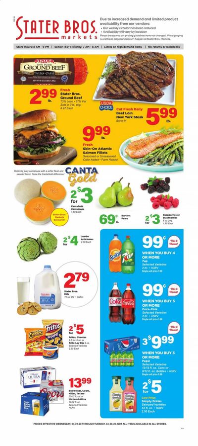 Stater Bros. Weekly Ad & Flyer April 22 to 28