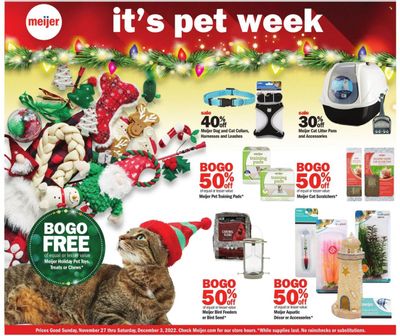 Meijer (IL, IN, KY, MI, OH, WI) Weekly Ad Flyer Specials November 27 to December 3, 2022