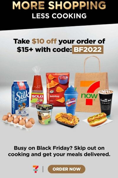 7 Eleven Canada Black Friday Coupon Promo Code Deal: $10 off $15+