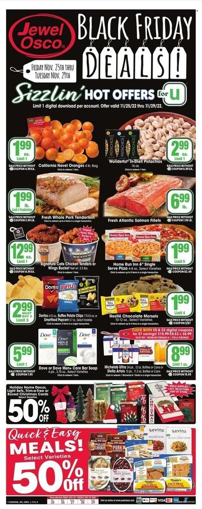 Jewel Osco (IL) Weekly Ad Flyer Specials November 25 to November 29, 2022