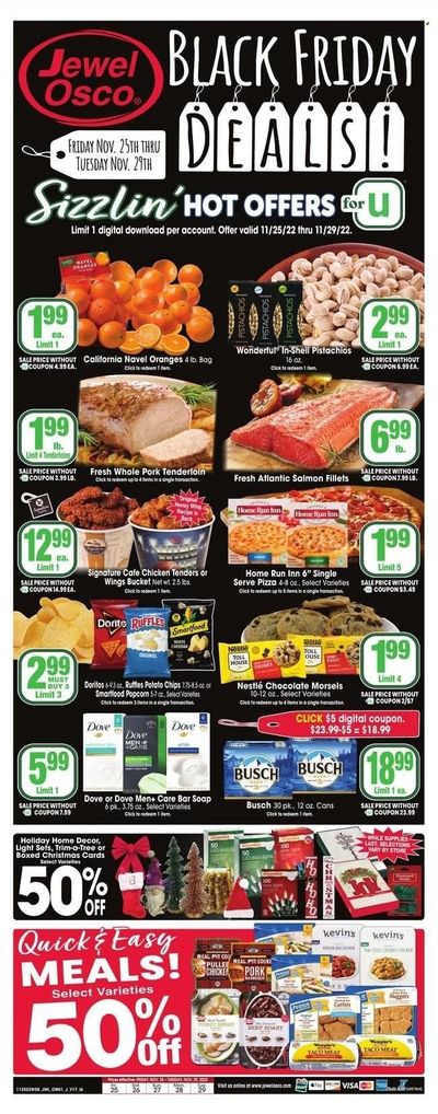 Jewel Osco (IA) Weekly Ad Flyer Specials November 25 to November 29, 2022