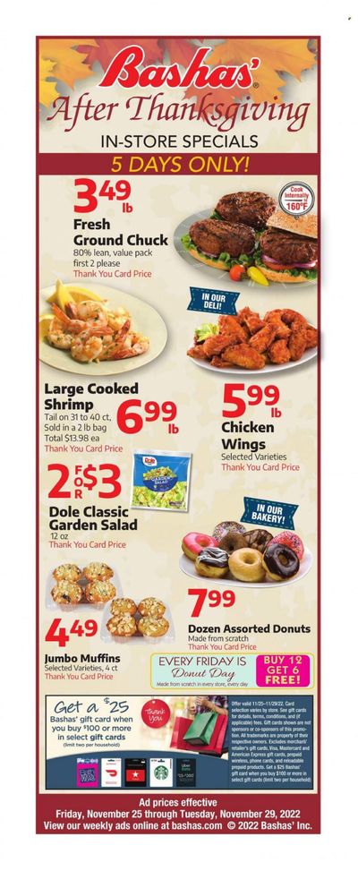 Bashas' (AZ) Weekly Ad Flyer Specials November 25 to November 29, 2022