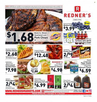 Redner's Markets (DE, MD, PA) Weekly Ad Flyer Specials November 25 to November 30, 2022