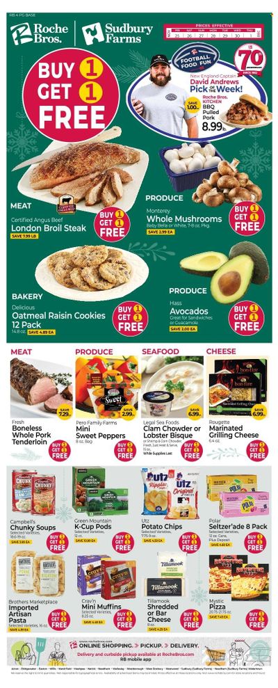 Roche Bros. (MA) Weekly Ad Flyer Specials November 25 to December 1, 2022