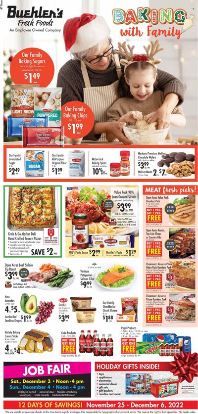 Buehler's (OH) Weekly Ad Flyer Specials November 25 to December 6, 2022
