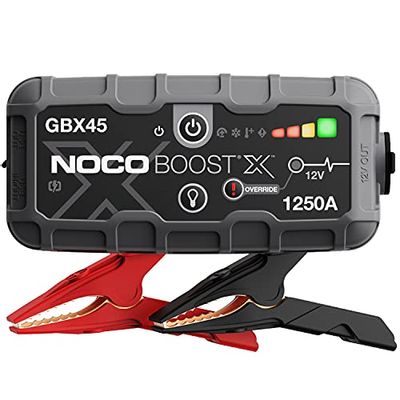 NOCO Boost X GBX45 1250A 12V UltraSafe Portable Lithium Jump Starter, Car Battery Booster Pack, USB-C Powerbank Charger, and Jumper Cables for Up to 6.5-Liter Gas and 4.0-Liter Diesel Engines $133.99 (Reg $199.99)