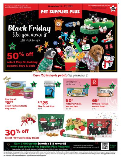 Pet Supplies Plus Weekly Ad Flyer Specials November 21 to November 27, 2022