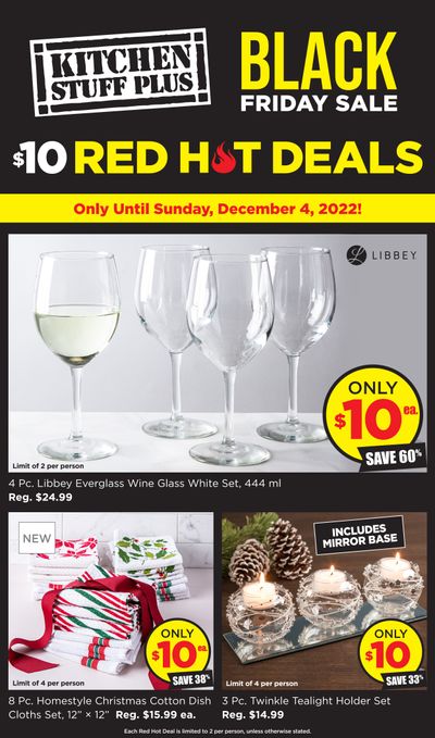 Kitchen Stuff Plus Red Hot Deals Flyer November 28 to December 4