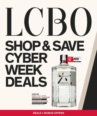 LCBO Shop & Save Cyber Week Deals Flyer November 28 to December 4