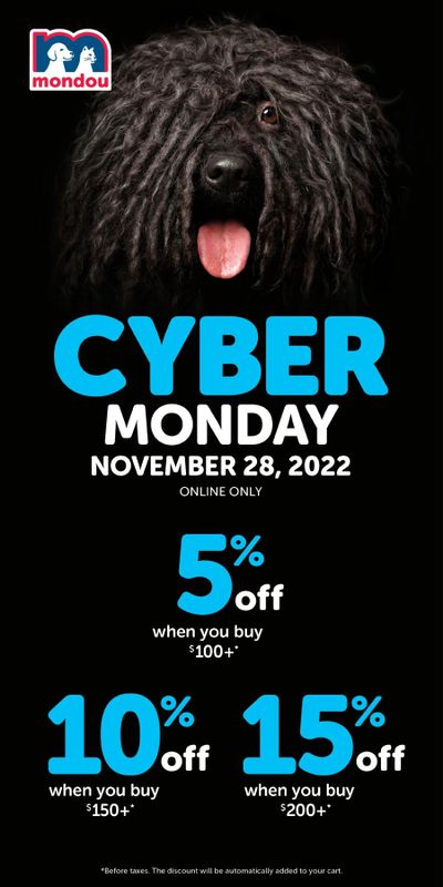 Mondou Cyber Monday Online Flyer November 28