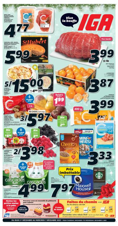 IGA (QC) Flyer December 1 to 7 IGA (QC) Flyer December 1 to 7
