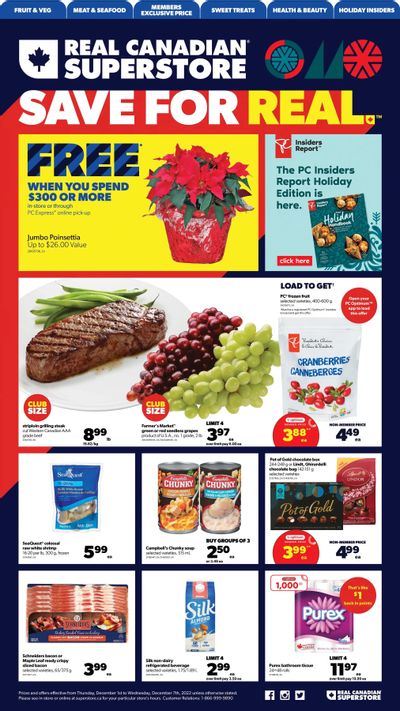 Real Canadian Superstore (West) Flyer December 1 to 7