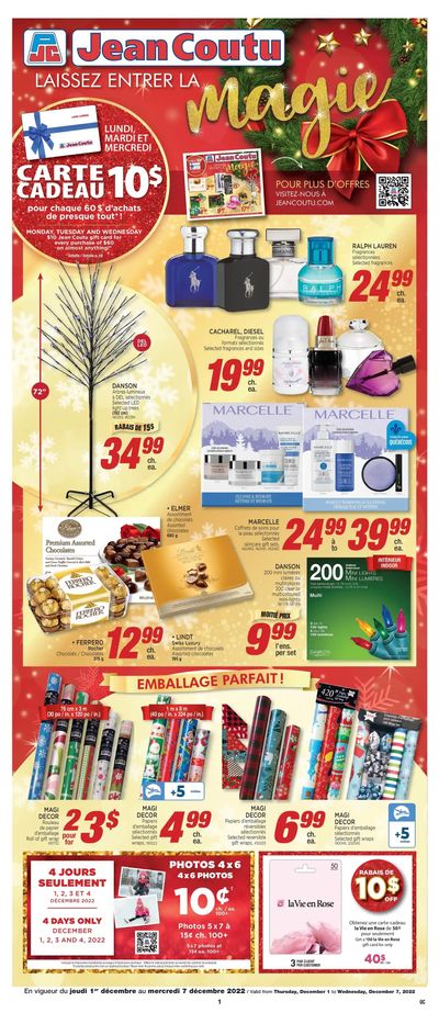 Jean Coutu (QC) Flyer December 1 to 7