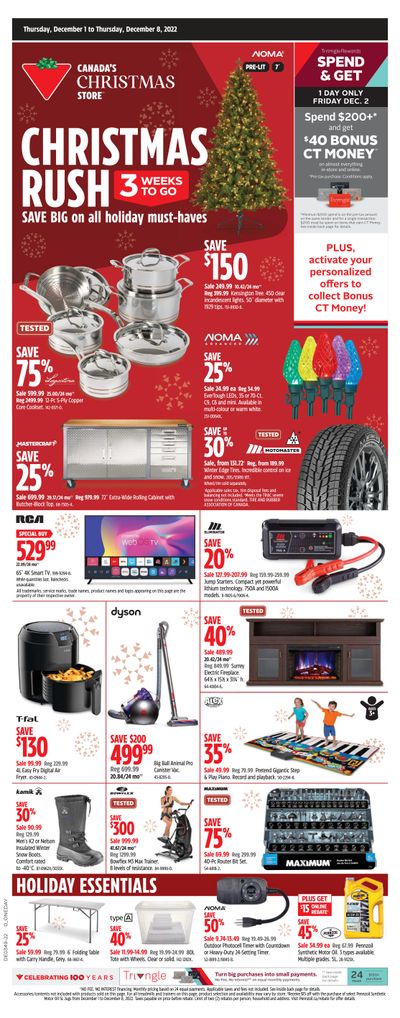 Canadian Tire (West) Flyer December 1 to 8