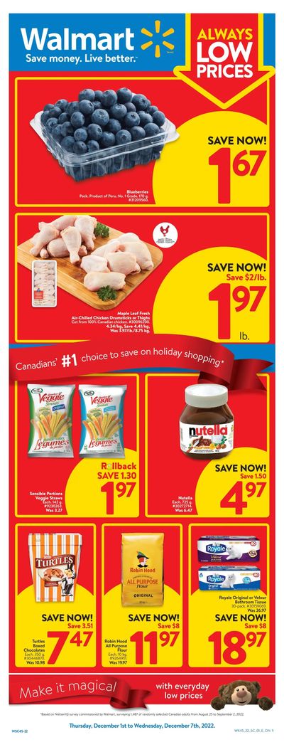 Walmart (ON) Flyer December 1 to 7