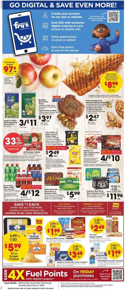 Fry’s (AZ) Weekly Ad Flyer Specials November 30 to December 6, 2022