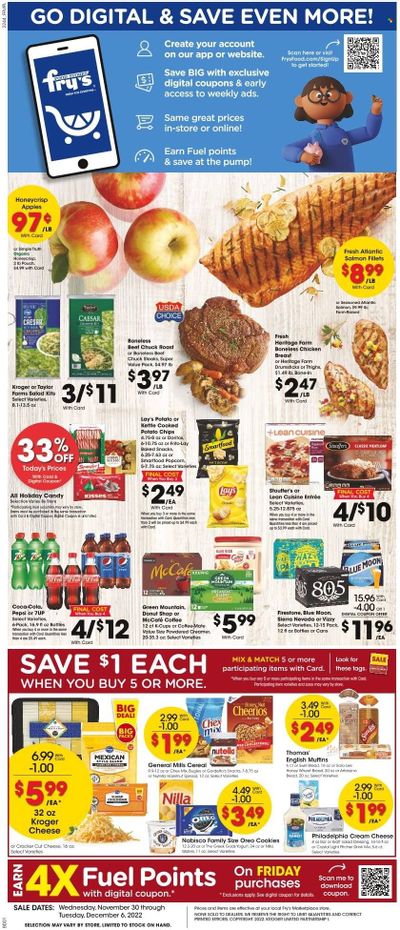 Fry’s (AZ) Weekly Ad Flyer Specials November 30 to December 6, 2022