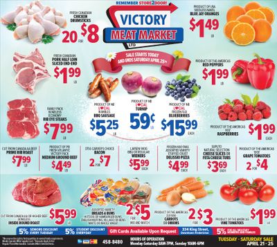 Victory Meat Market Flyer April 21 to 25