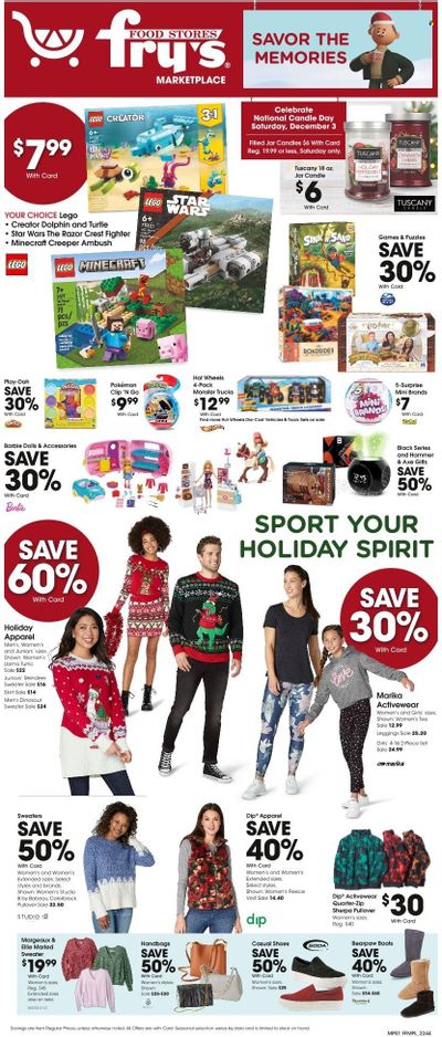 Fry’s (AZ) Weekly Ad Flyer Specials November 30 to December 6, 2022