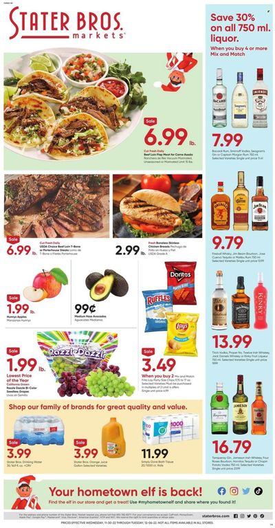 Stater Bros. (CA) Weekly Ad Flyer Specials November 30 to December 6, 2022