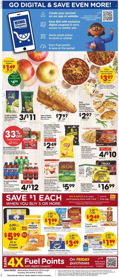 King Soopers (CO) Weekly Ad Flyer Specials November 30 to December 6, 2022
