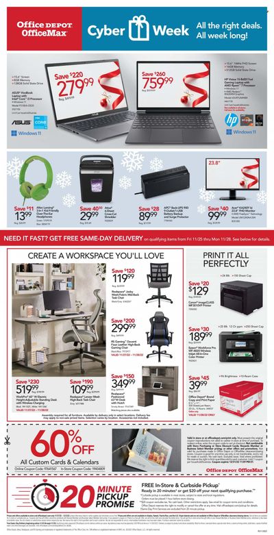 Office DEPOT Weekly Ad Flyer Specials November 27 to December 3, 2022