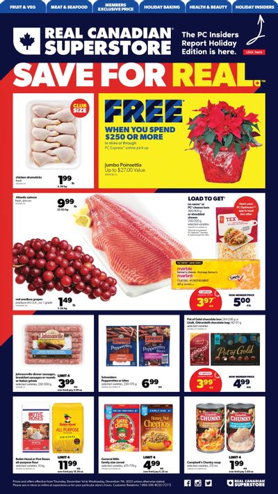 Real Canadian Superstore (ON) Flyer December 1 to 7