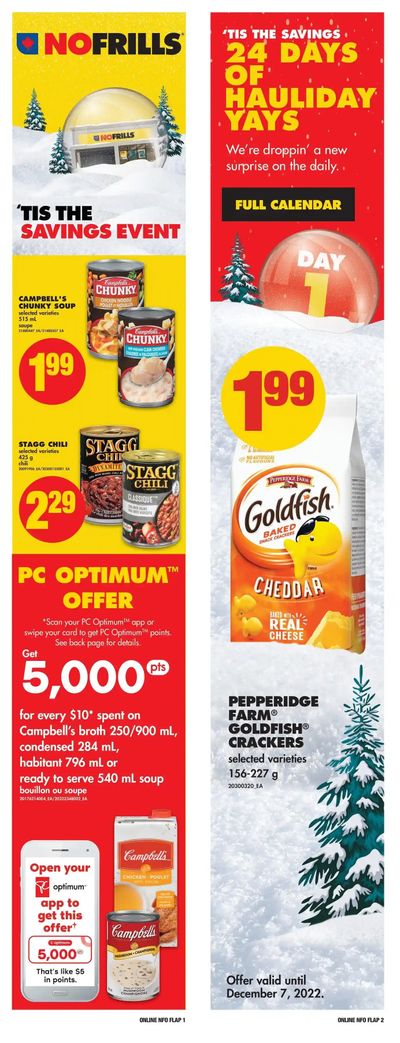No Frills (ON) Flyer December 1 to 7