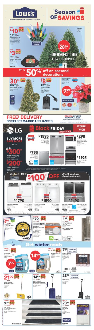 Lowe's (ON) Flyer December 1 to 7