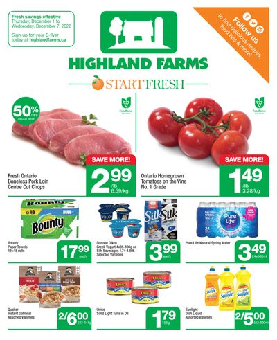Highland Farms Flyer December 1 to 7