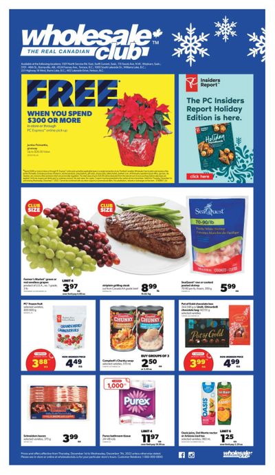 Real Canadian Wholesale Club Flyer December 1 to 7
