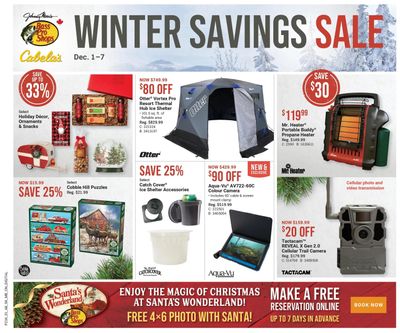 Cabela's Winter Savings Sale Flyer December 1 to 7