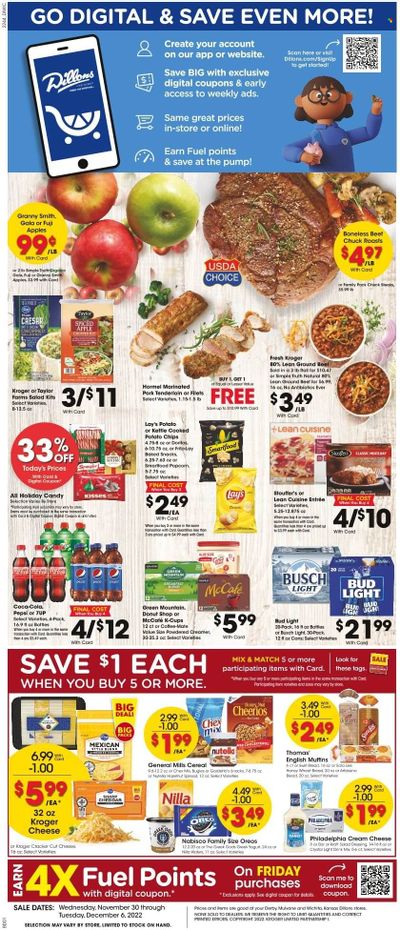 Dillons (KS) Weekly Ad Flyer Specials November 30 to December 6, 2022