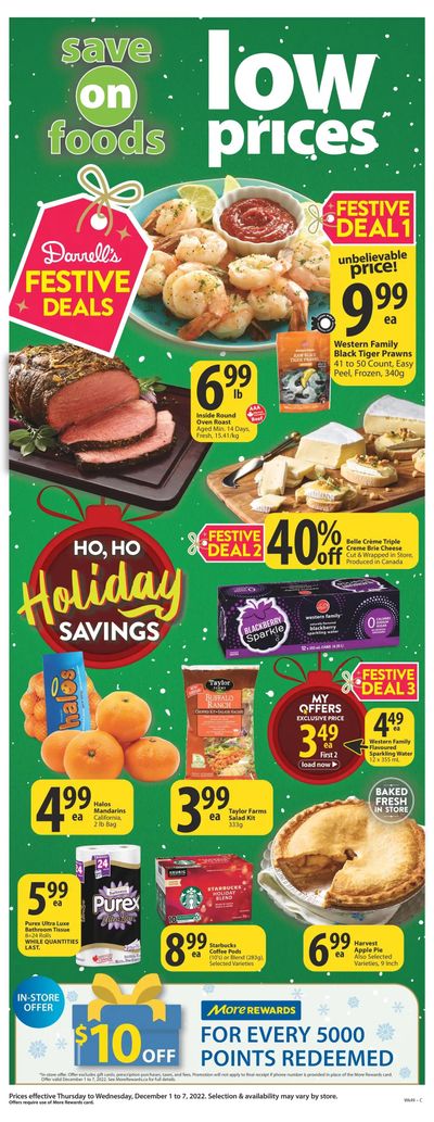 Save on Foods (SK) Flyer December 1 to 7