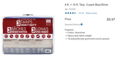 Costco.ca Canada: Heavy Duty Tarps $9.97