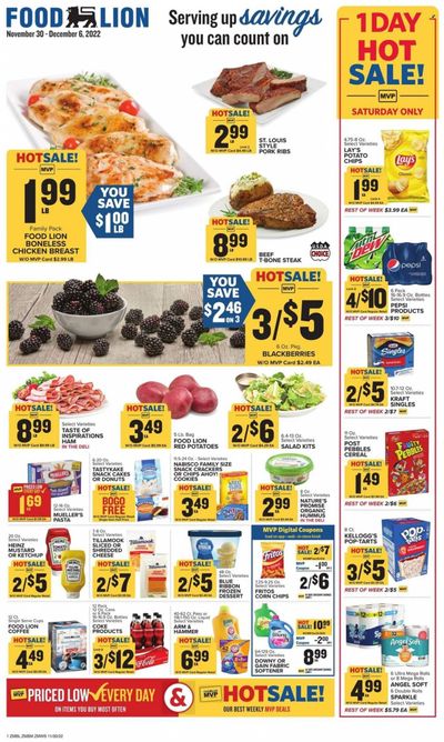 Food Lion (MD) Weekly Ad Flyer Specials November 30 to December 6, 2022