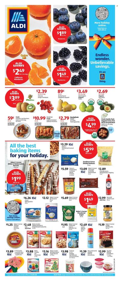 ALDI Weekly Ad Flyer Specials November 30 to December 6, 2022